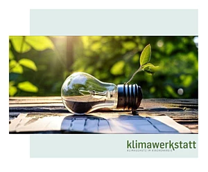 Foto einer Glühbirne in der Natur