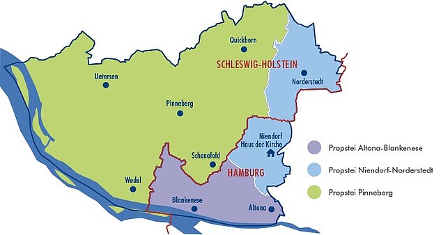 Propsteien des Kirchenkreis Hamburg-West/Südholstein